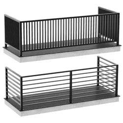 Railing set of 2 3D model