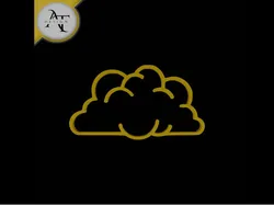 Simple Cloud Symbol - 2D Art