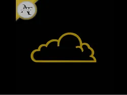 Simple Cloud Symbol - 2D Art