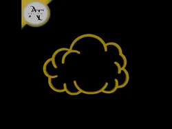 Simple Cloud Symbol - 2D Art