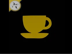Simple Coffee Cup Symbol - 2D Art
