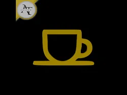 Simple Coffee Cup Symbol - 2D Art