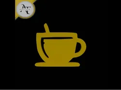 Simple Coffee Cup Symbol - 2D Art