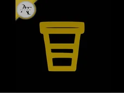 Simple Coffee Cup Symbol - 2D Art