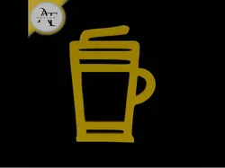 Simple Coffee Cup Symbol - 2D Art