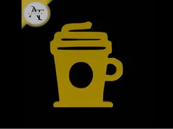 Simple Coffee Cup Symbol - 2D Art