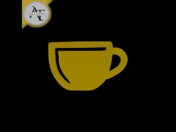 Simple Coffee Cup Symbol - 2D Art