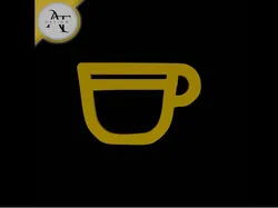 Simple Coffee Cup Symbol - 2D Art