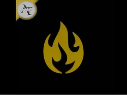 Simple Flame Symbol - 2D Art
