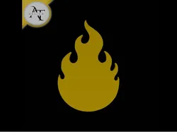 Simple Flame Symbol - 2D Art