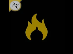 Simple Flame Symbol - 2D Art
