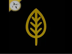 Simple Leaf Symbol - 2D Art