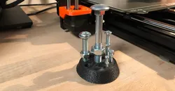 Simple stand for screw samples with fuzzy surface