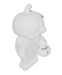 Tombstone Hugger Pumpkin Gnome – Halloween 3D Printable Figurine