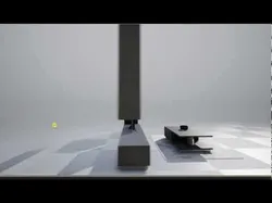 TV Set living room with and coffee table Low-poly 3D model