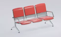 Waiting Chairs airport chairs 3D model