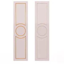 Wardrobe Door Classic 1 Low-poly 3D model
