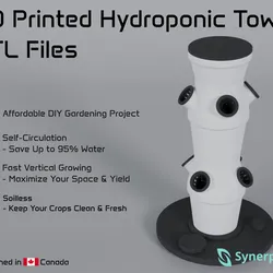 3D Printed Hydroponic Tower
