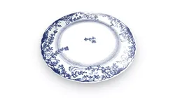 Blue Vintage Dinner Plate Low-poly 3D model