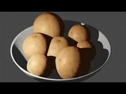 Bowl with oranges 3D model