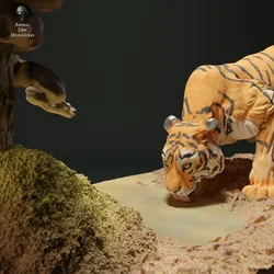 Burmese Python and Bengal Tiger