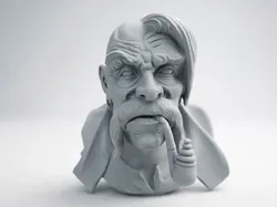 Bust of cossack - Free 3D Print Model