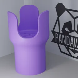 Car Cupholder Extension V2 for 26oz YETI, Stanley, Frank Green – Fits 75mm Car Cupholders | 3D Printable STL by PandaWorks