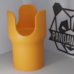 Car Cupholder Extension V2 for 26oz YETI, Stanley, Frank Green – Fits 80mm Car Cupholders | 3D Printable STL by PandaWorks