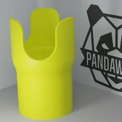 Car Cupholder Extension V2 for 26oz YETI, Stanley, Frank Green – Fits 85mm Car Cupholders | 3D Printable STL by PandaWorks