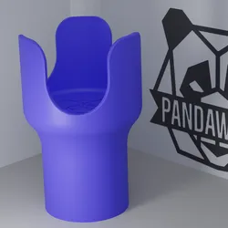 Car Cupholder Extension V2 for 36oz YETI, Stanley, Frank Green – Fits 75mm Car Cupholders | 3D Printable STL by PandaWorks