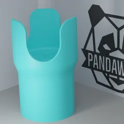 Car Cupholder Extension V2 for 36oz YETI, Stanley, Frank Green – Fits 90mm Car Cupholders | 3D Printable STL by PandaWorks