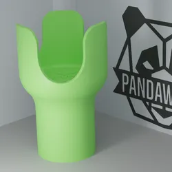 Car Cupholder Extension V2 for 46oz YETI, Stanley, Frank Green – Fits 75mm Car Cupholders | 3D Printable STL by PandaWorks