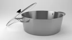 Cooking Pot Low-poly 3D model