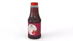 Cranberry tart juice drink bottle 3D model