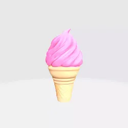 Delightful Ice Cream Cone 3D model