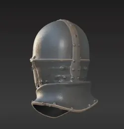 Full Face Crusader-Style Knight Mask – 3D Printable Armor Cosplay