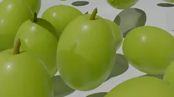 Grapes fruit food 3D model