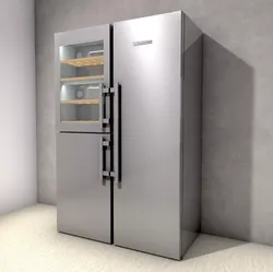 Liebherr SBS 8496 Side by side refrigerator Low-poly 3D model