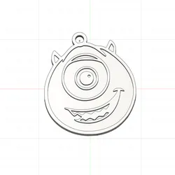 Mike Wazowski Keychain - Monsters Inc