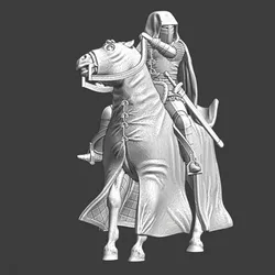 Mounted Leper Knight with flail - Lazarus Order