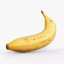 Photorealistic 3D scan of banana Low-poly 3D model