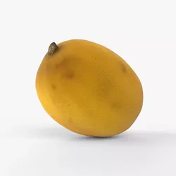 Photorealistic 3D scan of Lemon Low-poly 3D model