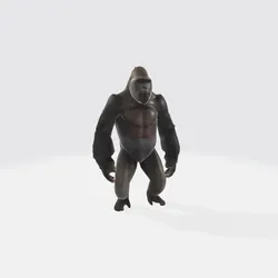 Realistic Gorilla 3D Model - Primate Character Asset