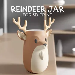 REINDEER JAR- PLANT POT 3D print model