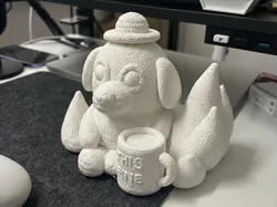 This Is Fine Dog | Viral 3D Meme Figurine - Free 3D Print Model