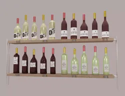Wine Bottles Low-Poly pack  Low-poly 3D model