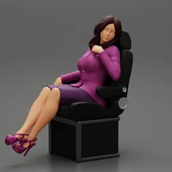 2 Businesswoman Sitting On Private Plane