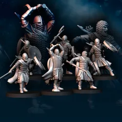 6x West Human Warrior | West Humans | Fantasy