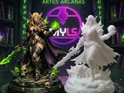 ARCANE ELF MAGE - Free 3D Print Model