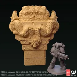 Aztec God Coatlicue Statue (Supportless)